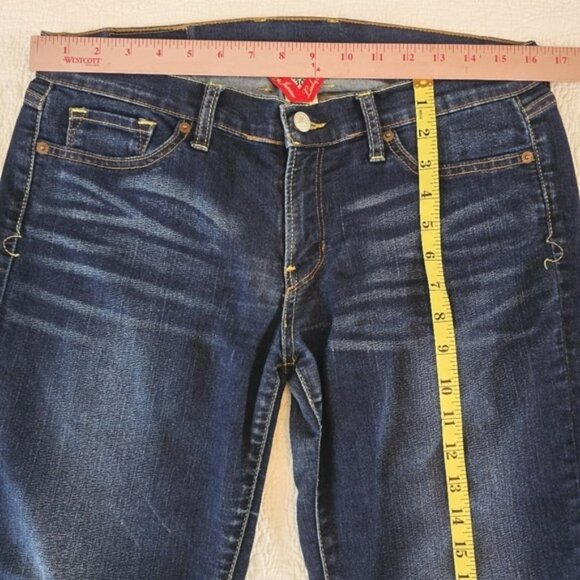 Lucky Brand Women's Skinny Jeans Size 10 30 Dark Blue Denim Lightweight Casual - Picture 7 of 14